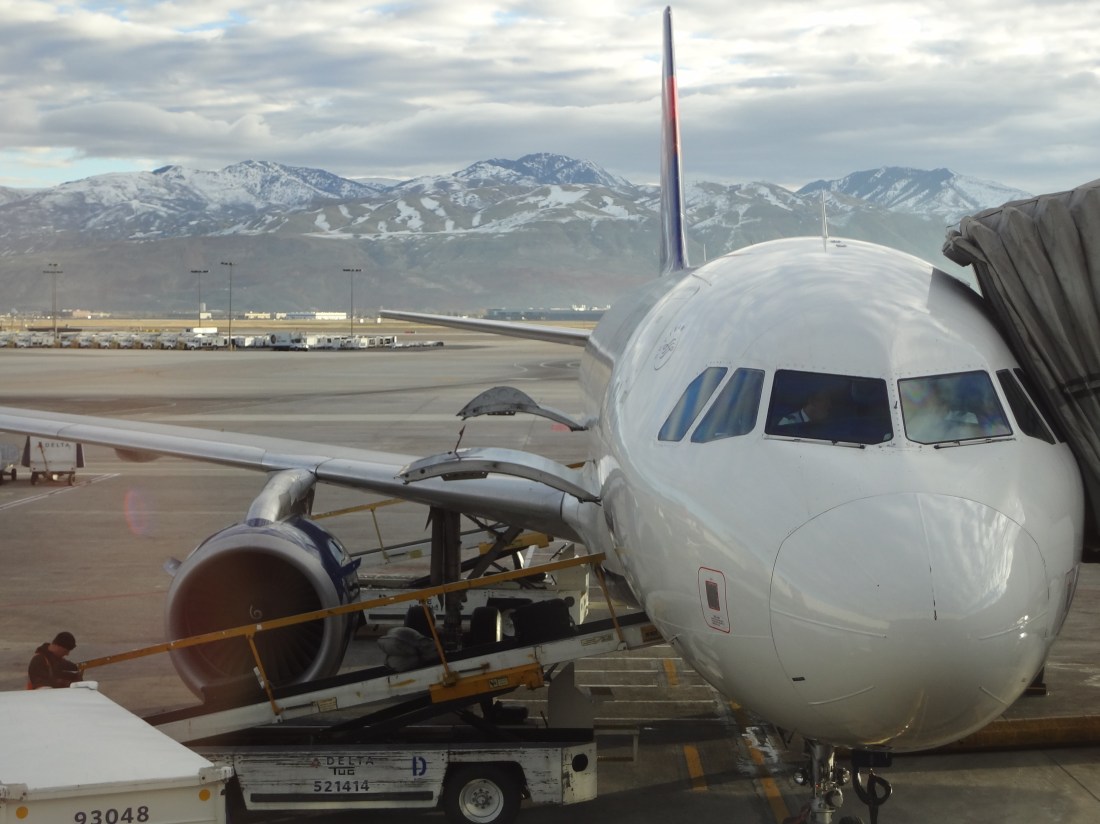 I flew through Salt Lake City